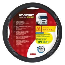 Lampa GT-Sport, coprivolante in TPE - M - diametro 44/46 cm - Nero/Argento