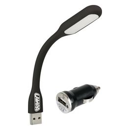 Lampada flessibile a LED COB + caricatore USB 12/24V 1 pz