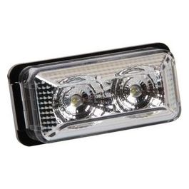 Luce ingombro a 2 Led, 24V - Bianco