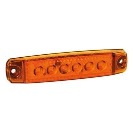 Luce ingombro a 6 Led, montaggio in superficie,12/24V - Arancio