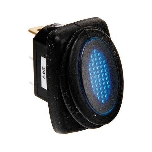 Lampa Micro interruttore impermeabile con spia a Led - 12/24V - Blu