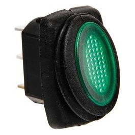 Micro interruttore impermeabile con spia a Led - 12/24V - Verde