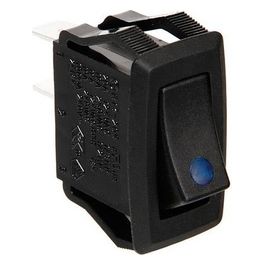 Lampa Micro interruttore con spia a Led - 12/24V - Blu