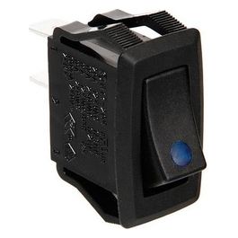 Micro interruttore con spia a Led - 12/24V - Blu