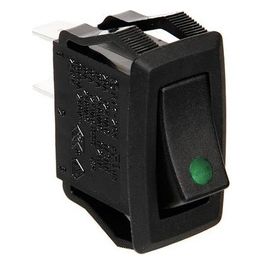 Micro interruttore con spia a Led - 12/24V - Verde