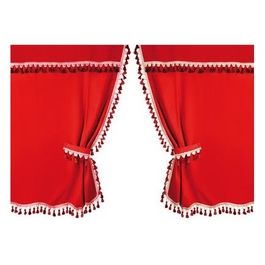 Oscura, tende centrali per camion, cabina alta - Rosso