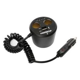 Lampa Power cup 2, multipresa con Usb e tester batteria, 12V