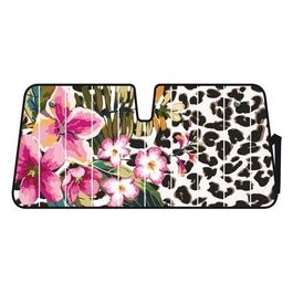 Scudo termico per parabrezza - 68x147 cm - Flower Leopard