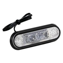 Set 20 pz, luce ingombro a 3 Led, montaggio ad incasso, 12/24V - Rosso