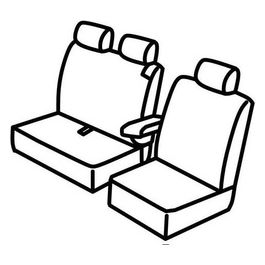 Set coprisedili auto - Nero/Grigio - Peugeot Expert (van) (04/16>)