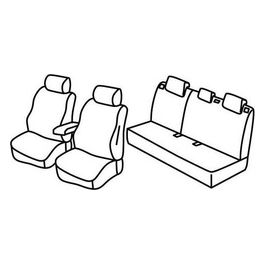 Set coprisedili auto - Grigio/Nero - Kia Stonic (10/17>)