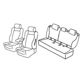Set coprisedili auto - Nero/Grigio - Bmw Serie 1 (F20) 5p (Sport) (09/11>06/19)