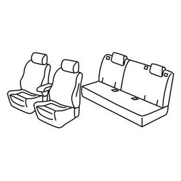 Set coprisedili auto - Grigio/Nero - Alfa Romeo Giulietta (04/10>)
