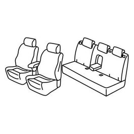 Set coprisedili auto - Nocciola - Alfa Romeo Giulietta (01/14>)