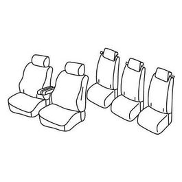Set coprisedili auto - Nero/Grigio - Citroen Berlingo 5p (09/18>)