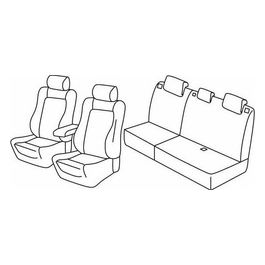 Set coprisedili auto - Nero/Grigio - Ford Kuga (03/13>)