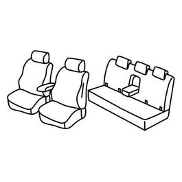Set coprisedili auto - Beige - Ford Ranger (XLT) (09/15>)