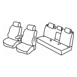 Set coprisedili auto - Grigio/Nero - Seat Ateca (Style) (07/16>)