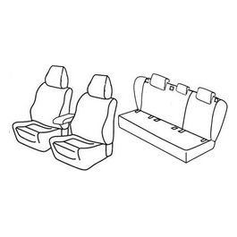 Set coprisedili auto - Grigio/Nero - Volkswagen Golf V 5p (Sportline) (11/03>10/08)