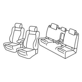 Set coprisedili auto - Beige - Volkswagen Golf VII 5p (Highline, R line) (11/12>)