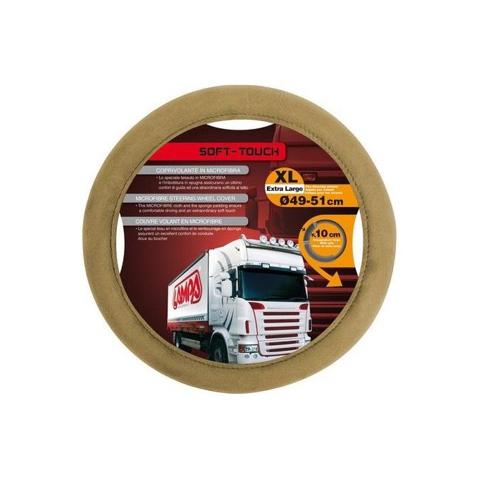 Lampa Soft Touch, coprivolante - XL - Diametro 49/51 cm - Beige