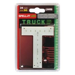 Spell-It Led, 90 mm, 24V - Verde - T