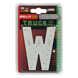 Spell-It Led, 90 mm, 24V - Verde - W