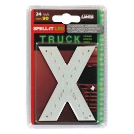 Spell-It Led, 90 mm, 24V - Verde - X