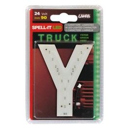 Spell-It Led, 90 mm, 24V - Verde - Y