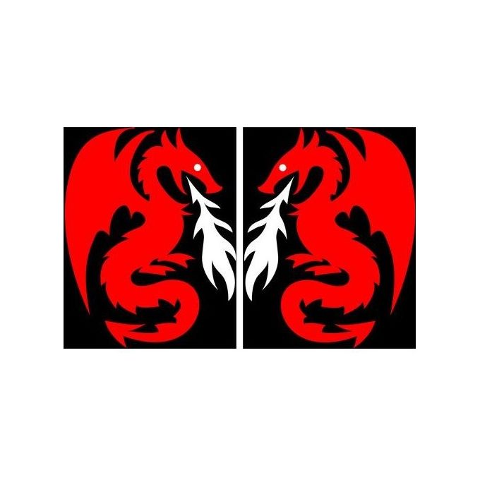 Lampa Spell-It Led coppia emblemi, 24V - Drago