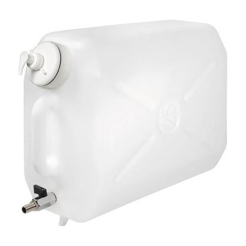 Lampa Tanica in plastica, con rubinetto in metallo e dispenser porta sapone - 25 L