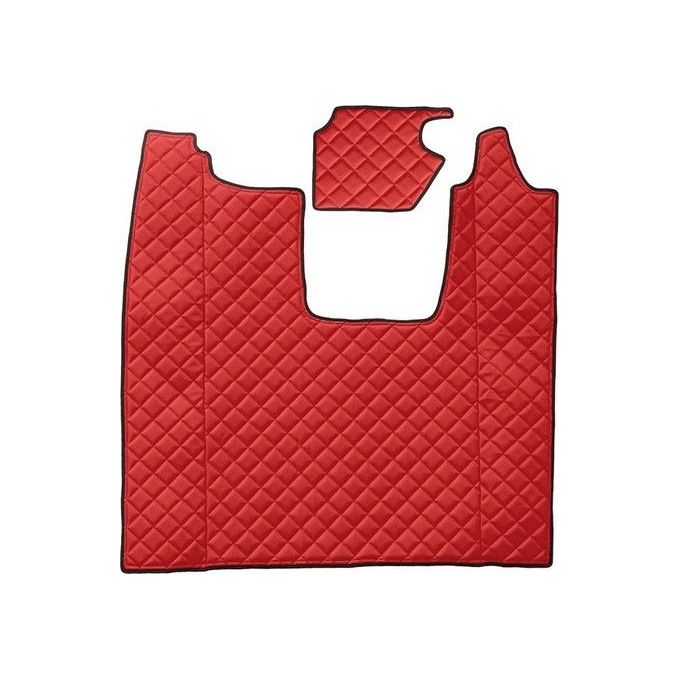 Lampa Tappeto centrale in similpelle - Rosso - Scania R Serie 7 (11/16>) sedile pass. pneumatico - Scania R Serie 7 (11/16>) sedile pass. pieghevole