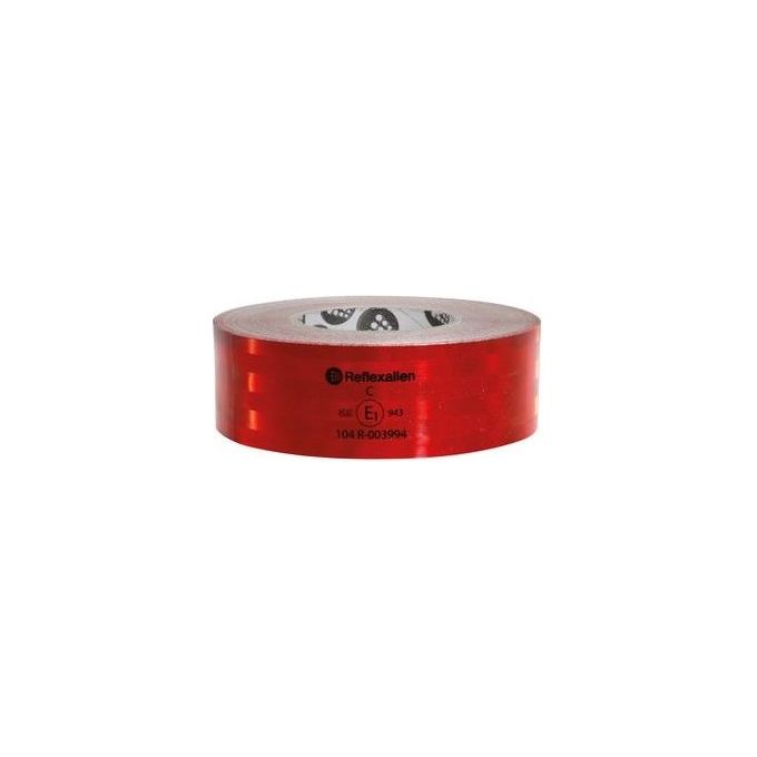 Lampa Value, nastro segnaletico di sicurezza per superfici rigide - 50 m - Rosso
