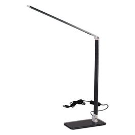 Lampada Led da Tavolo Fly in Vetro/Alluminio 10x40,5cm/H40,5cm Grigio Scuro