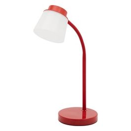 Lampada Led da Tavolo Helix in Abs/Alluminio 13x13cm/H36,5cm Rosso