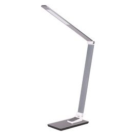 Lampada Led da Tavolo Wing in Vetro/Alluminio 12x45cm/H40cm Grigio Scuro