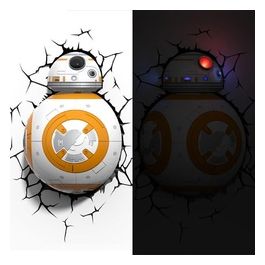 Lampada Da Muro 3d Bb-8 Star Wars 