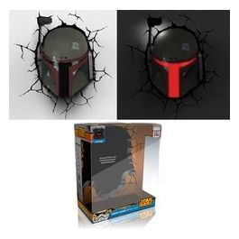 Lampada Da Muro 3d Boba Fett Star Wars 