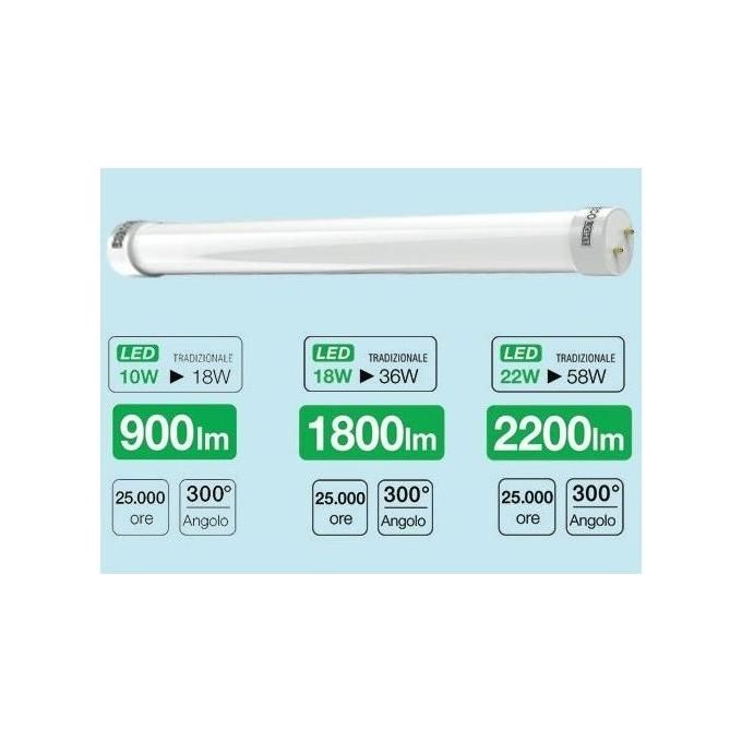 Lampadina Ecolight Led T8 Tubo 18W 6500K