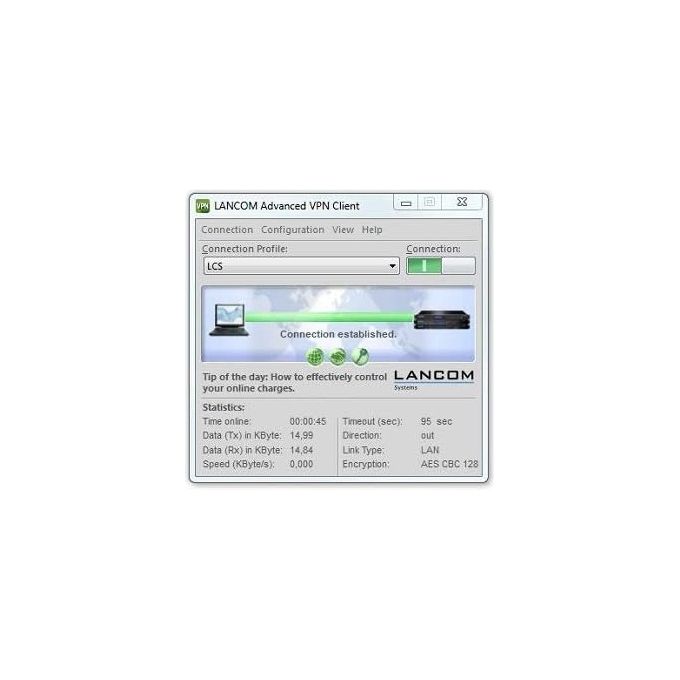 Lancom Systems Advanced VPN Client (Windows) Gestione della Rete 10 Licenze
