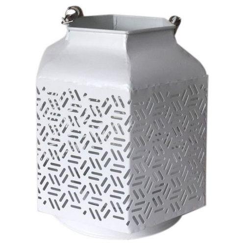 Lanterna Agadir in Metallo Bianco