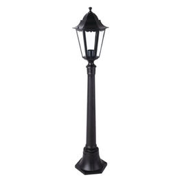 Lanterna Minerva Nero Su Piantana Cm 120