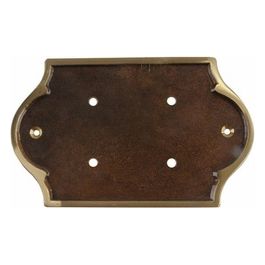 Placca Portanumeri Ottone Bonzato P1 153x120mm