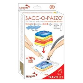 Sacco Abiti Sottovuoto Pompa pz 3 40x 60 Lavatelli