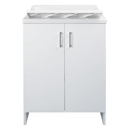 Lavatoio in nobilitato da 45x50x85 cm con vasca in PP