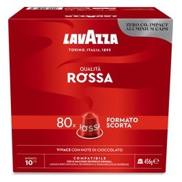 Lavazza 80 Capsule in Alluminio Caffe' Lavazza Qualita' Rossa Compatibili Nespresso