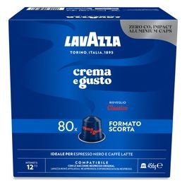 Lavazza 80 Capsule Alluminio Lavazza Crema e Gusto Classico Compatibili Nespresso