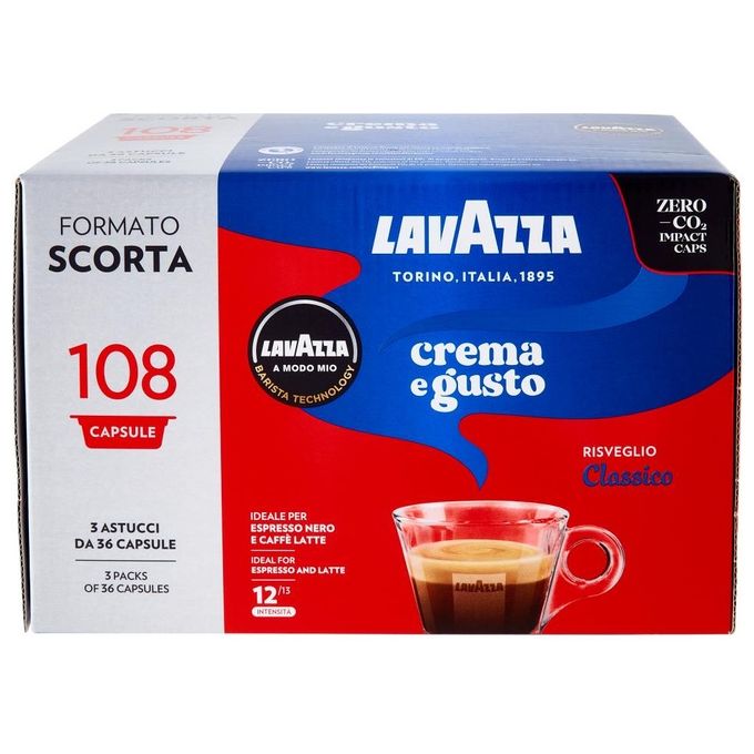 Lavazza Capsule Crema e Gusto 108 Pezzi A Modo Mio