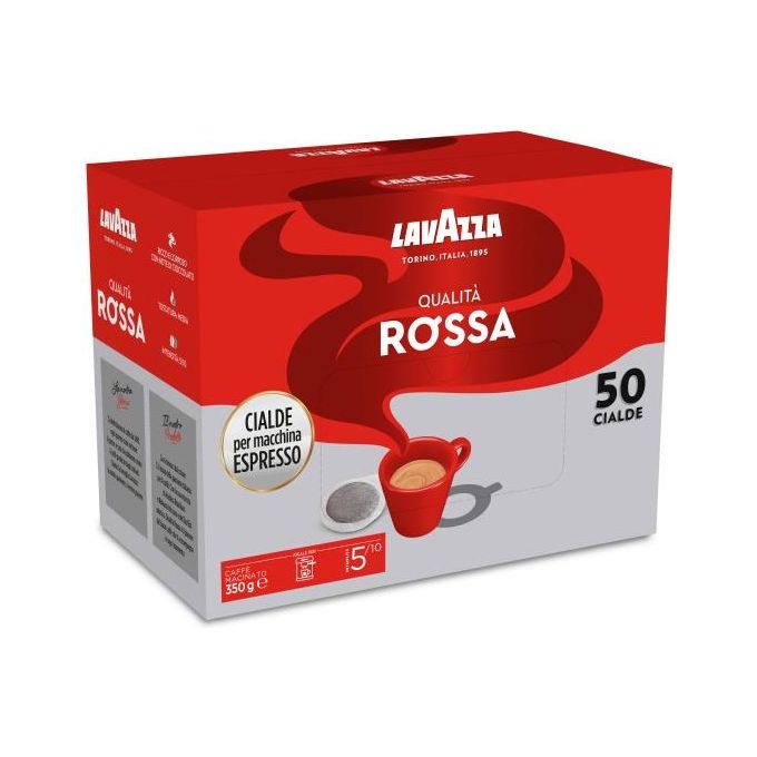 Lavazza Cialde Qualita' Rossa Confezione da 50 pz per un Espresso Aromatico e Intenso
