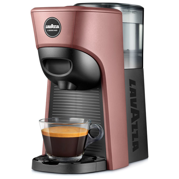 Lavazza Tiny Eco LM840 macchina caffe' capsule A Modo Mio rosa metallizzato plastica riciclata